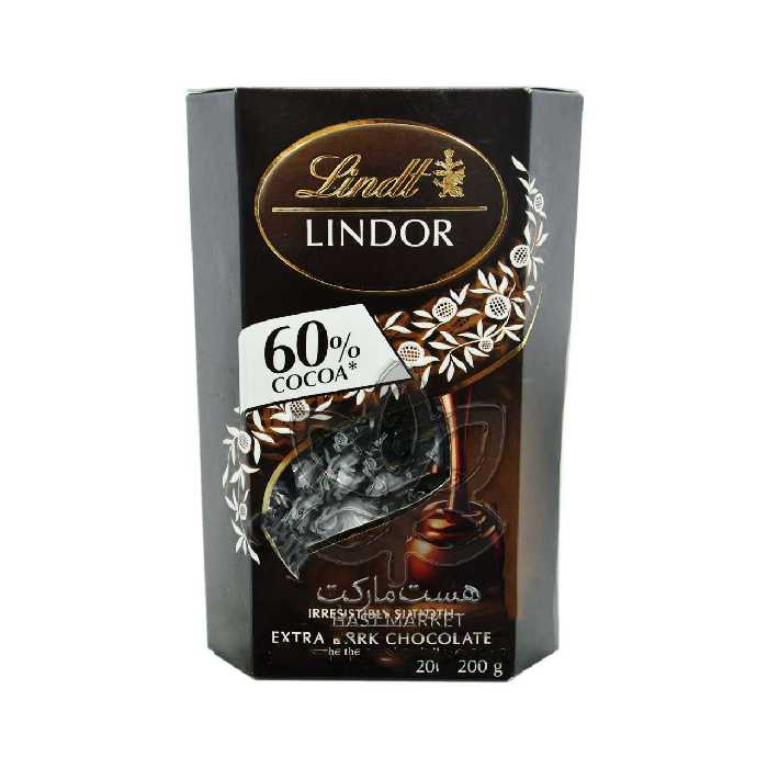 شکلات تلخ 60 درصد 200 گرم لیندور لینت - lindt