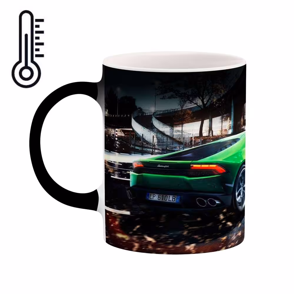 ماگ حرارتی طرح ماشین lamborghini huracan مدل mgph15556