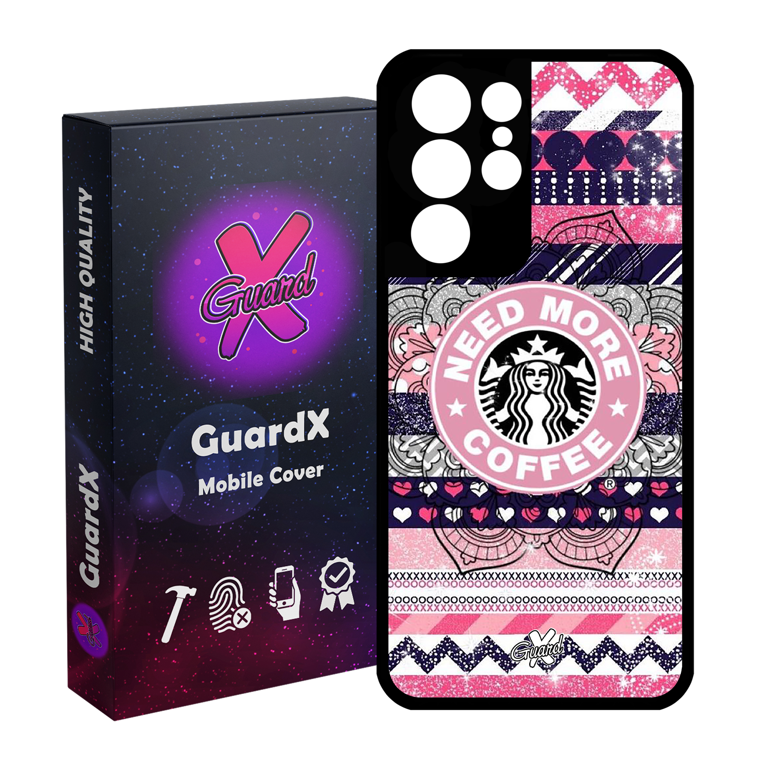 کاور گارد ایکس طرح Starbucks مدل Glass10070 مناسب برای گوشی موبایل سامسونگ Galaxy S21 Ultra