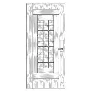 درب مدرن مدل M11   مدل