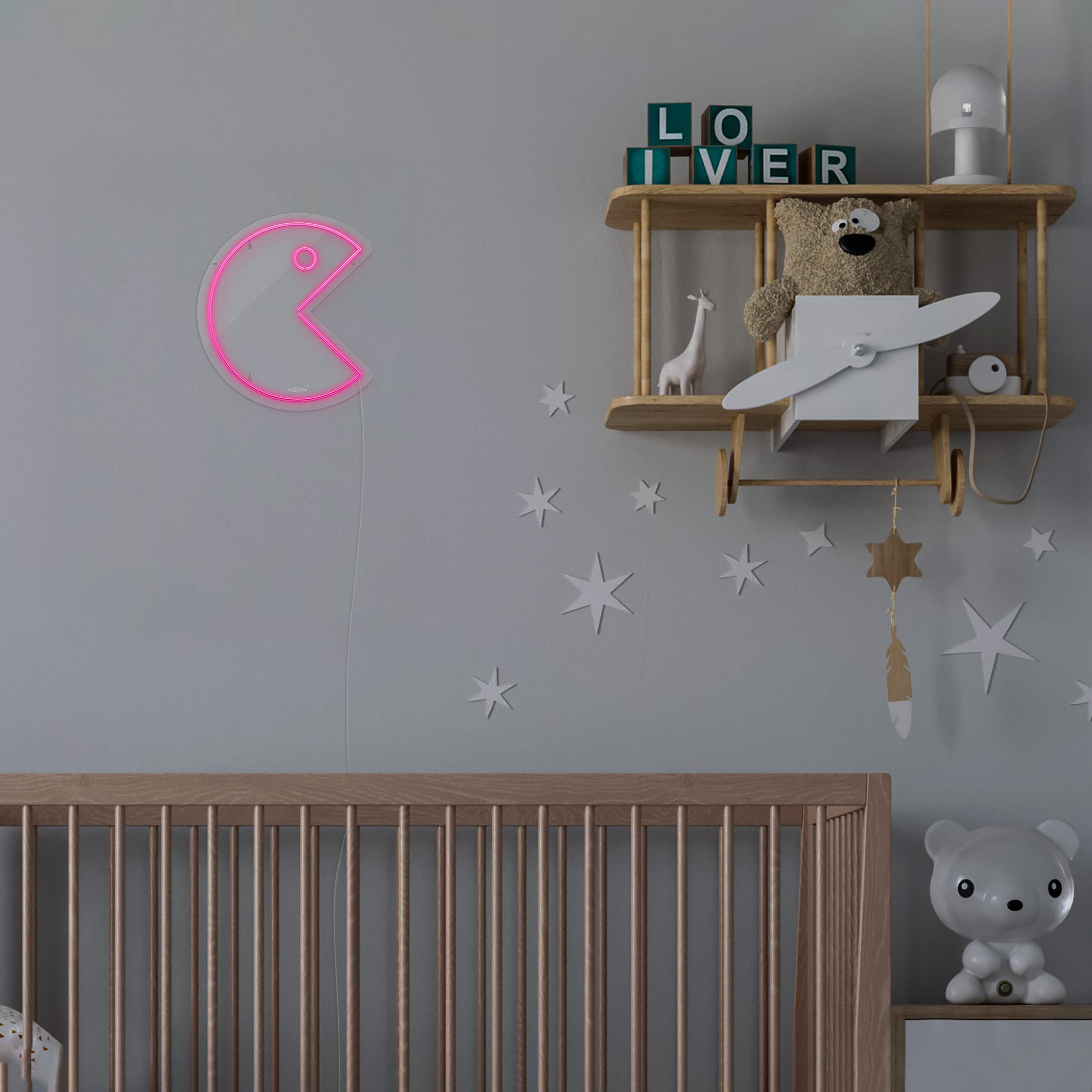 چراغ دیواری نئون دیزاین طرح Packman_PN