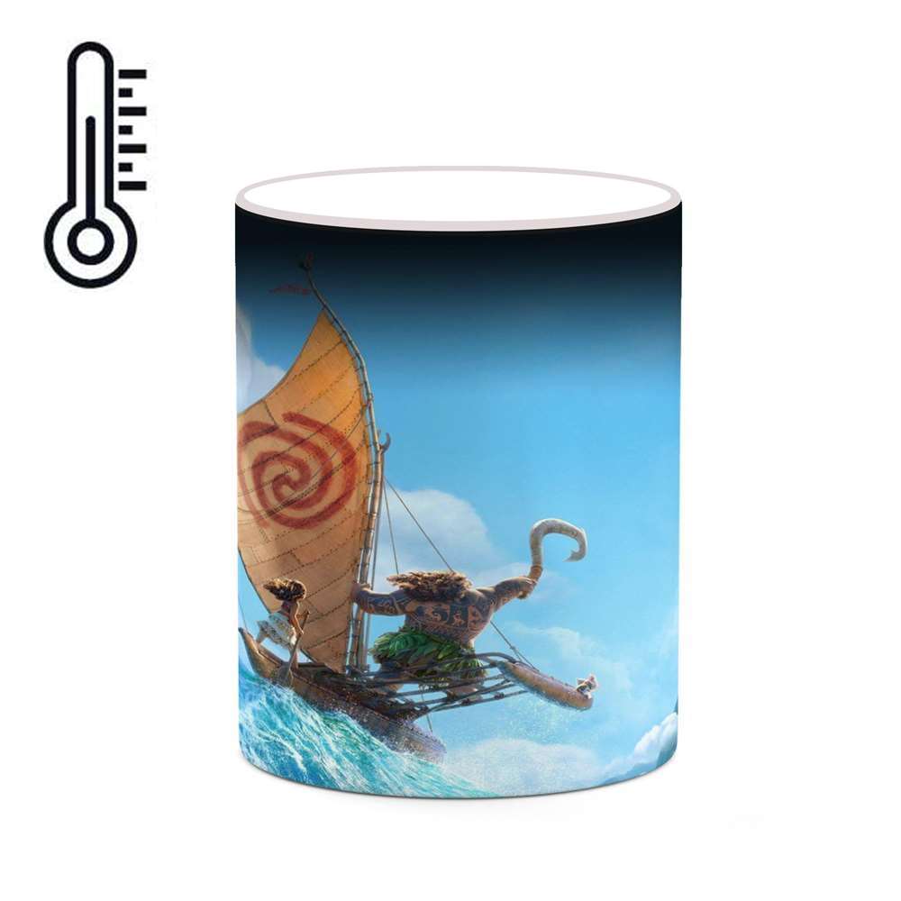 ماگ حرارتی کاکتی طرح کارتون Moana مدل mgh22887