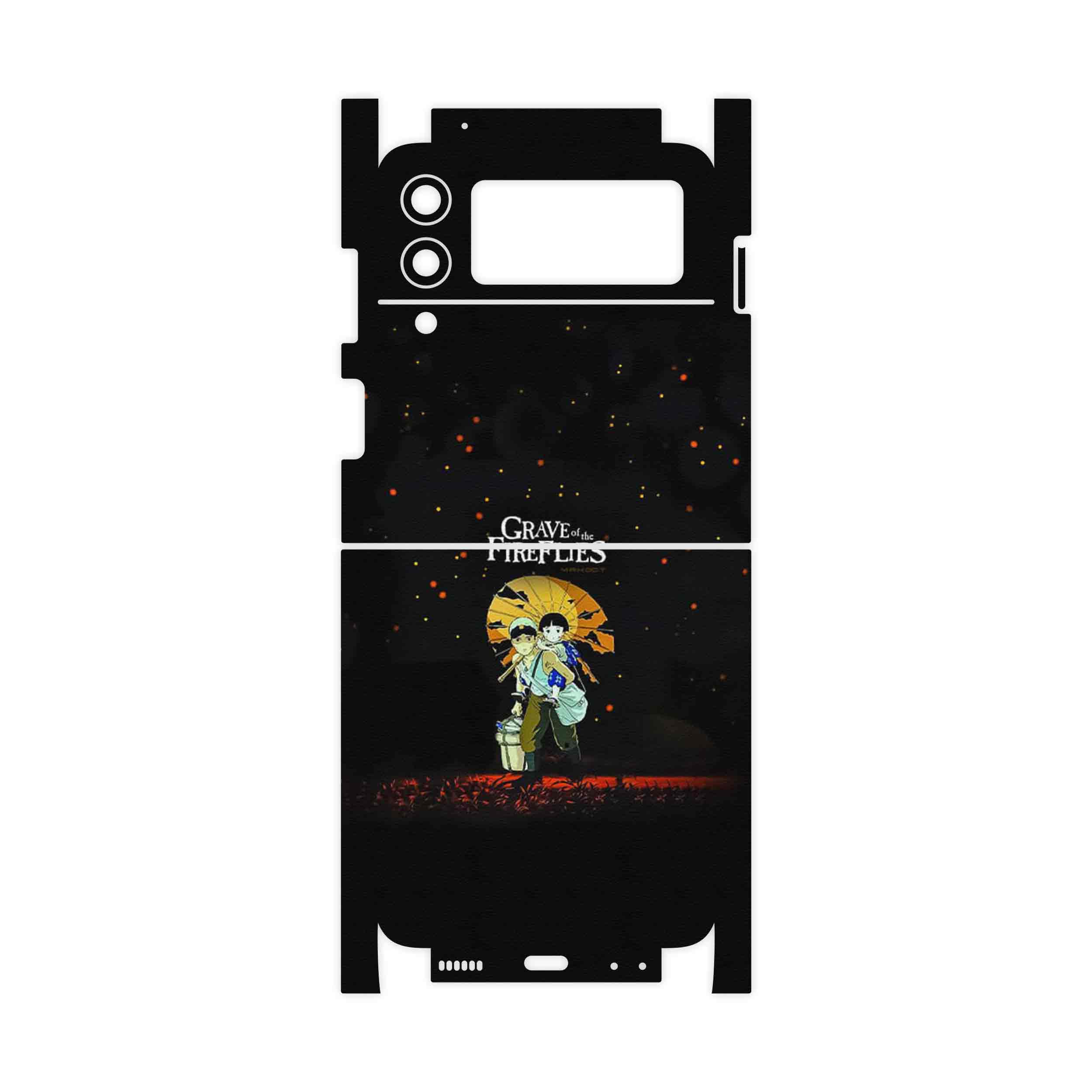 برچسب پوششی ماهوت مدل Grave of the Fireflies-FullSkin مناسب برای گوشی موبایل سامسونگ Galaxy Z Flip3 5G