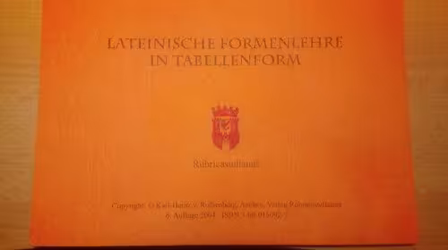 خرید و دانلود نسخه کامل کتاب Lateinische Tabellengrammatik: Lateinische Formenlehre und Satzlehre in Tabellenform