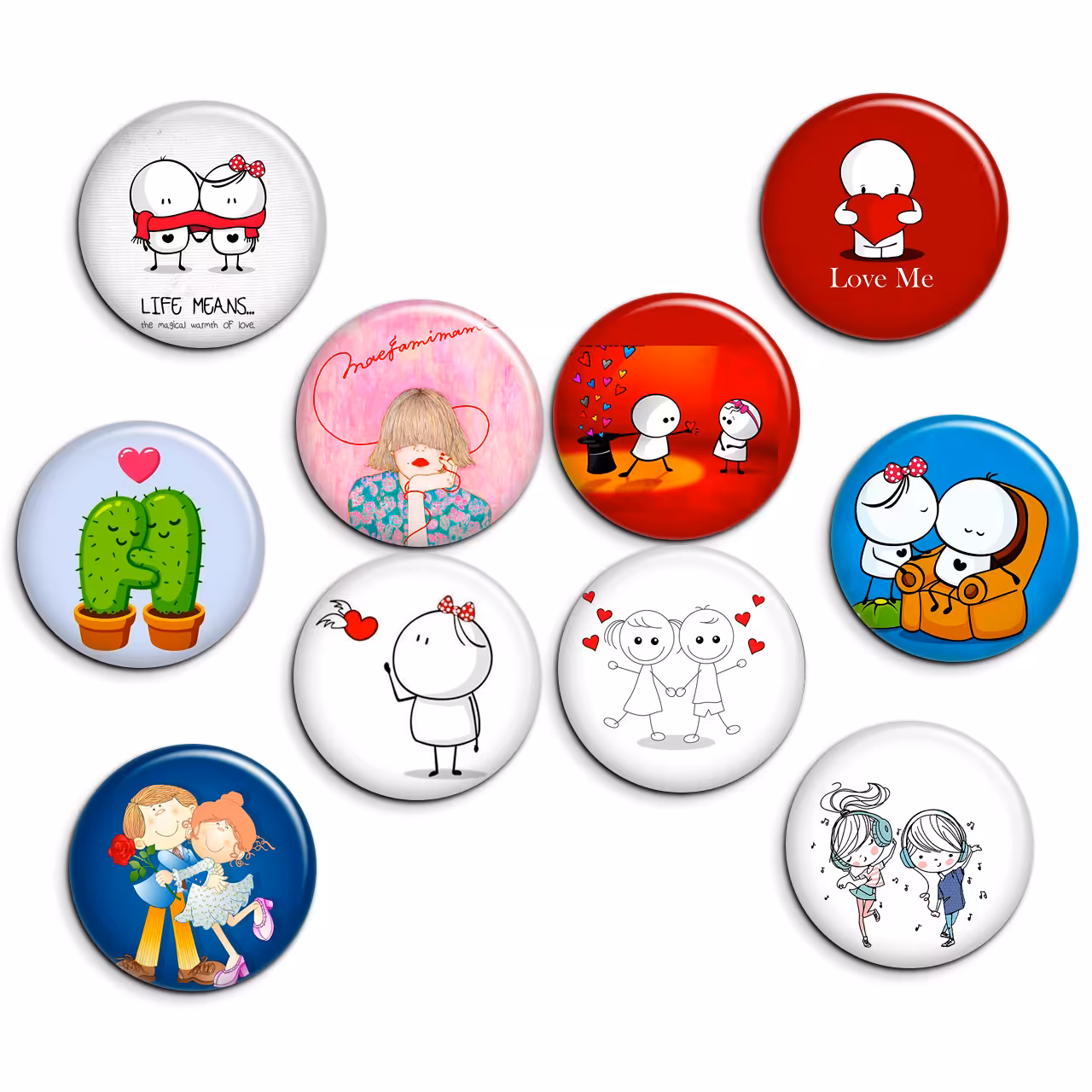 پیکسل پرمانه طرح عاشقانه کد pmg.202 مجموعه 10 عددی