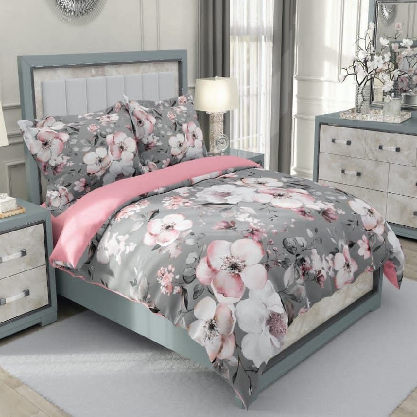 سرویس روتختی مدل سه بعدی طرح گل نسترن دو نفره 6 تکه