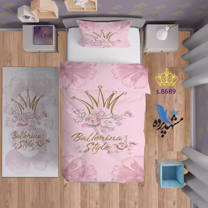 ست روتختی تکنفره طرح دخترانه S8689