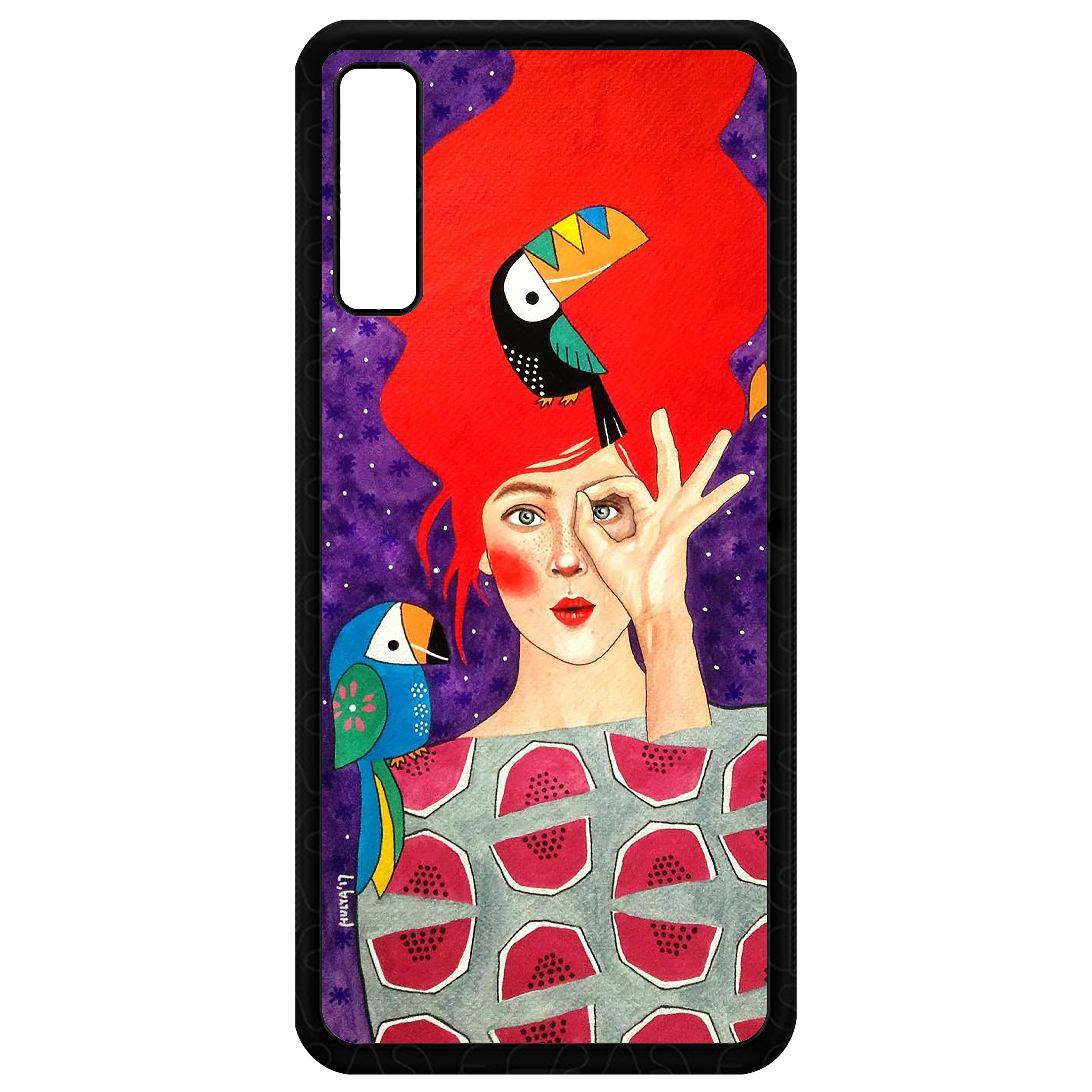 کاور طرح Girl مدل CHL50153 مناسب برای گوشی موبایل سامسونگ Galaxy A50s