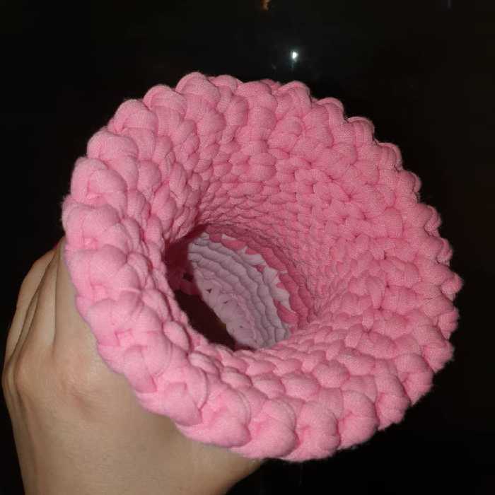 گلدان قلاب بافی تریکو کد 10