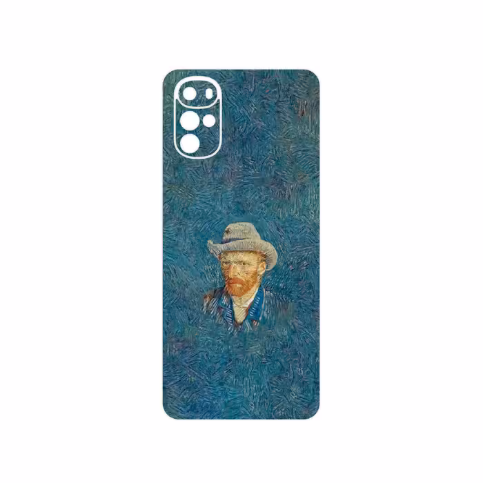 برچسب پوششی ماهوت مدل Self portrait with a gray felt hat مناسب برای گوشی موبایل موتورولا Moto G22