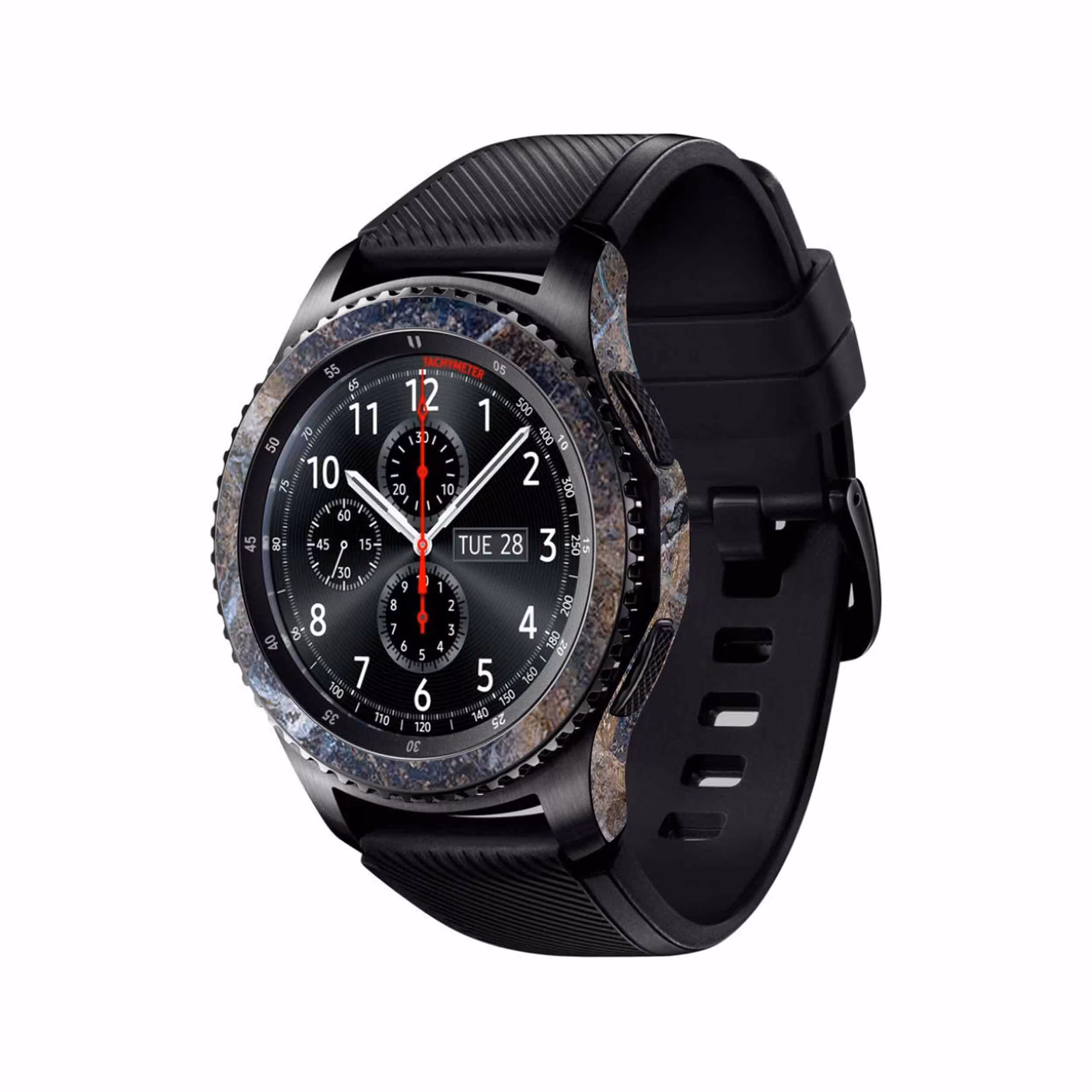برچسب ماهوت طرح Earth-White-Marble مناسب برای ساعت هوشمند سامسونگ Galaxy Gear S3 Frontier