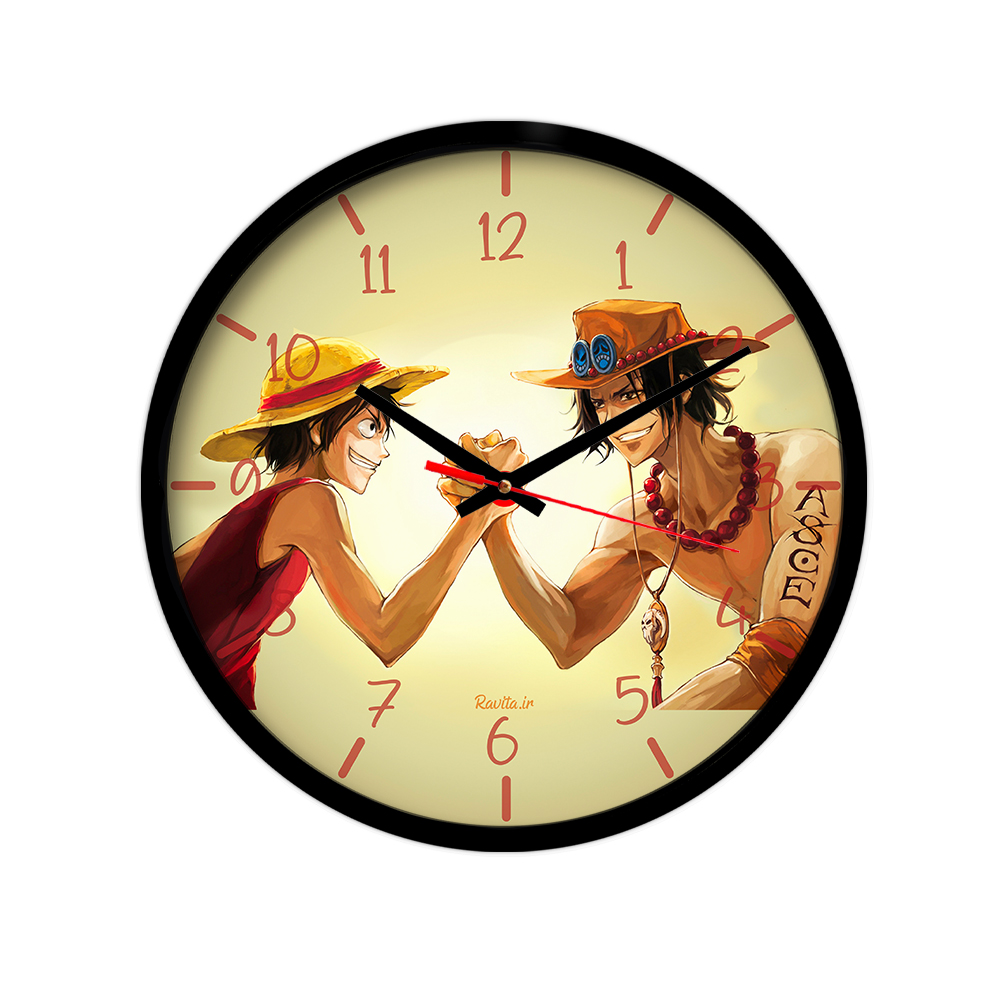 ساعت‌ دیواری رومیزی راویتا طرح لوفی کد 3477