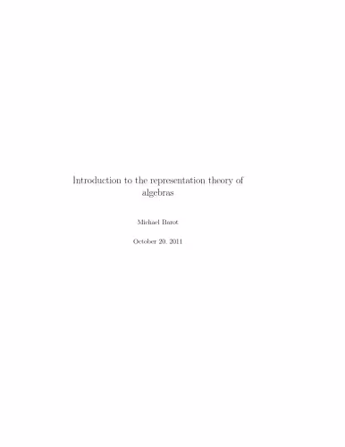 خرید و دانلود نسخه کامل کتاب Introduction to the representation theory of algebras, *preliminary version* October 20, 2011