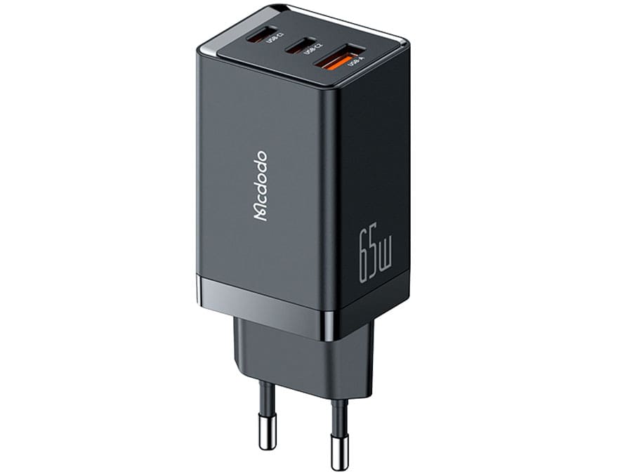 شارژر دیواری تایپ‌ سی و یواس‌بی 65 وات مک‌دودو MCDODO PD Fast Wall Charger CH-154