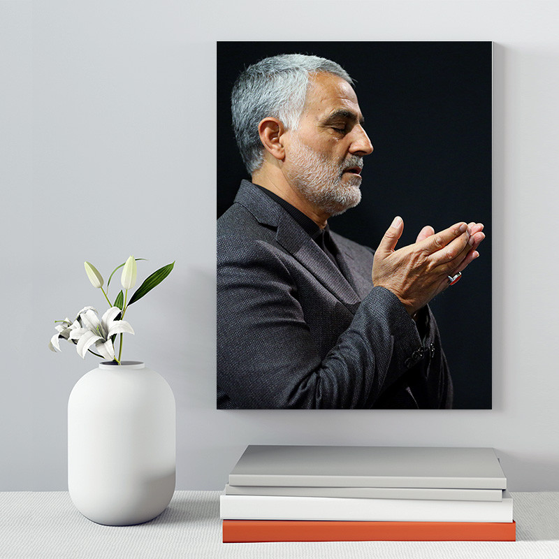 تابلو شاسی صبا طرح مدل سردار شهید سلیمانی کد 151 | دنیای قاب