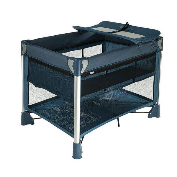 تخت و پارک کاپلا  تعویضدار مشکی ساده کاپلا با کیف مخصوص حمل و نقل تخت و پارک نوزادی  capella