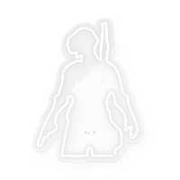 چراغ دیواری نئون دیزاین طرح Pubg-GL_WHT