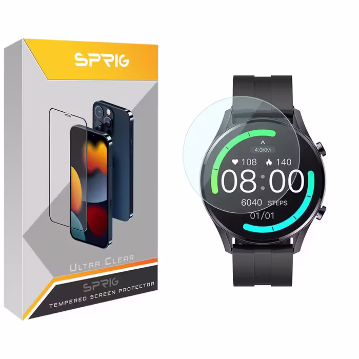 محافظ صفحه نمایش شیشه ای اسپریگ مدل SPG مناسب برای ساعت هوشمند شیائومی Imilab W12