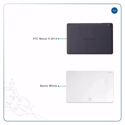 برچسب پوششی ماهوت مدل Matte-White مناسب برای تبلت اچ تی سی Nexus 9 2014