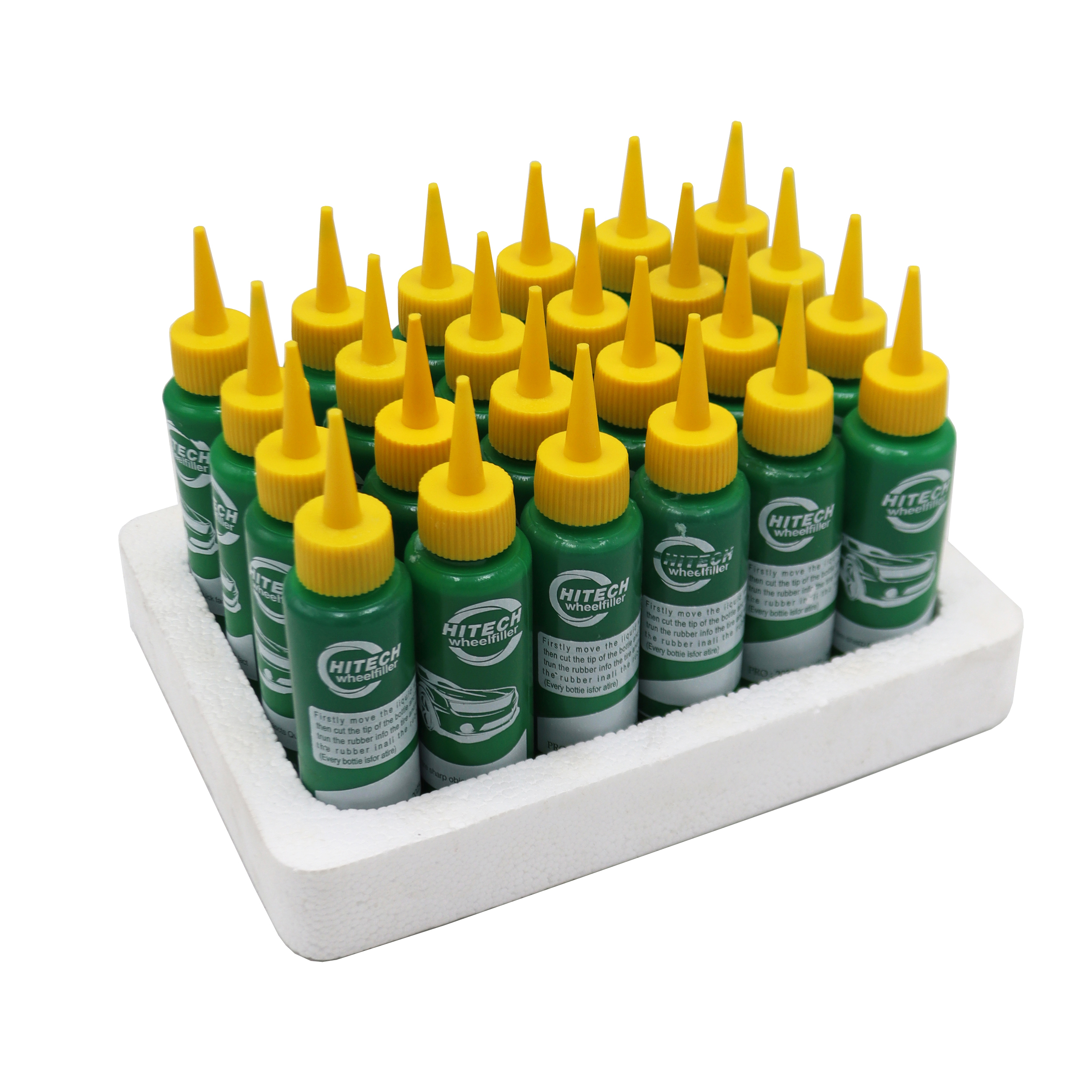 ژل پنچرگیری لاستیک خودرو هایتک مدل YPS-024 مجموعه 24 عددی
