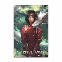 تابلو شاسی گوفی مدل انیمه شهر اشباح طرح Spirited Away Anime کد COVR51 | دنیای قاب