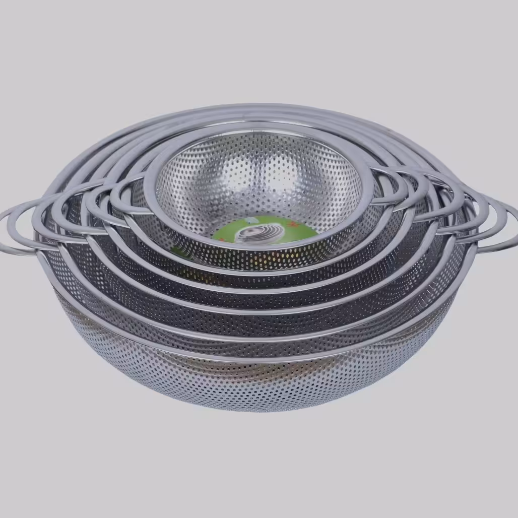 آبکش 6تیکه  استیل از بزرگ تا کوچک RICE BOWL