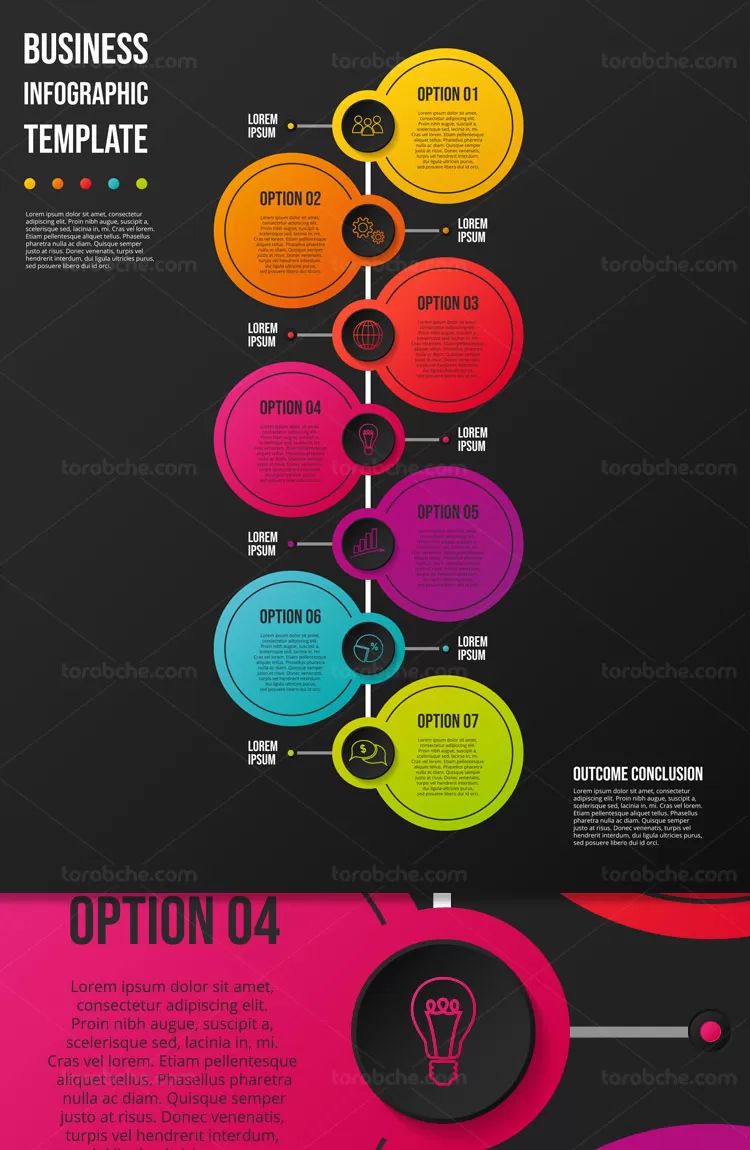 وکتور اینفوگرافیک کسب و کار | گرافیک با طعم تربچه