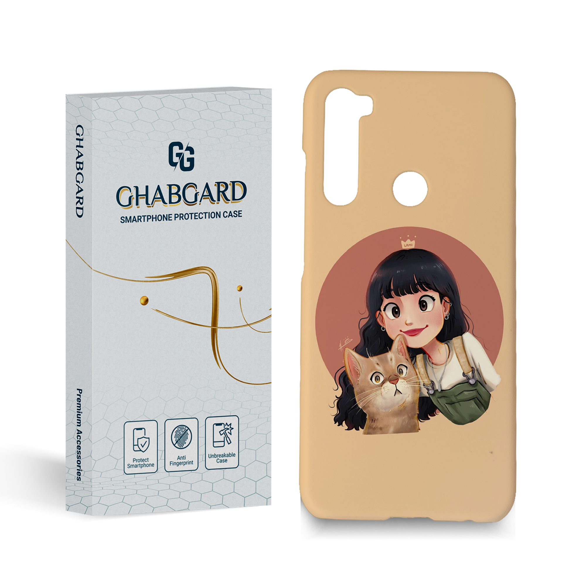 کاور قاب گارد مدل دخترانه مناسب برای گوشی موبایل شیائومی mi note 8t