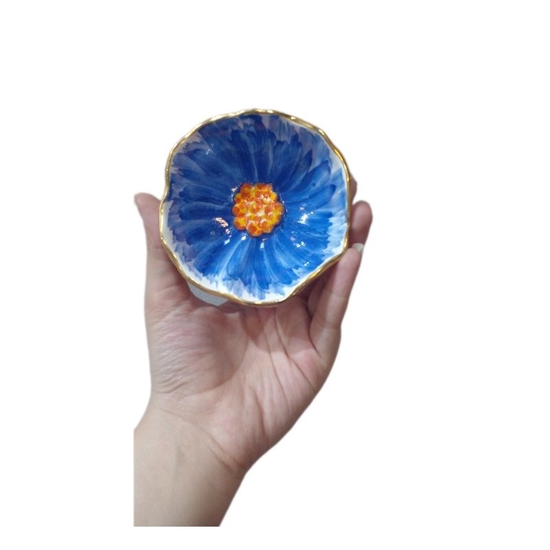 کاسه پذیرایی فانتزی  سرامیک مدرن مدل گل