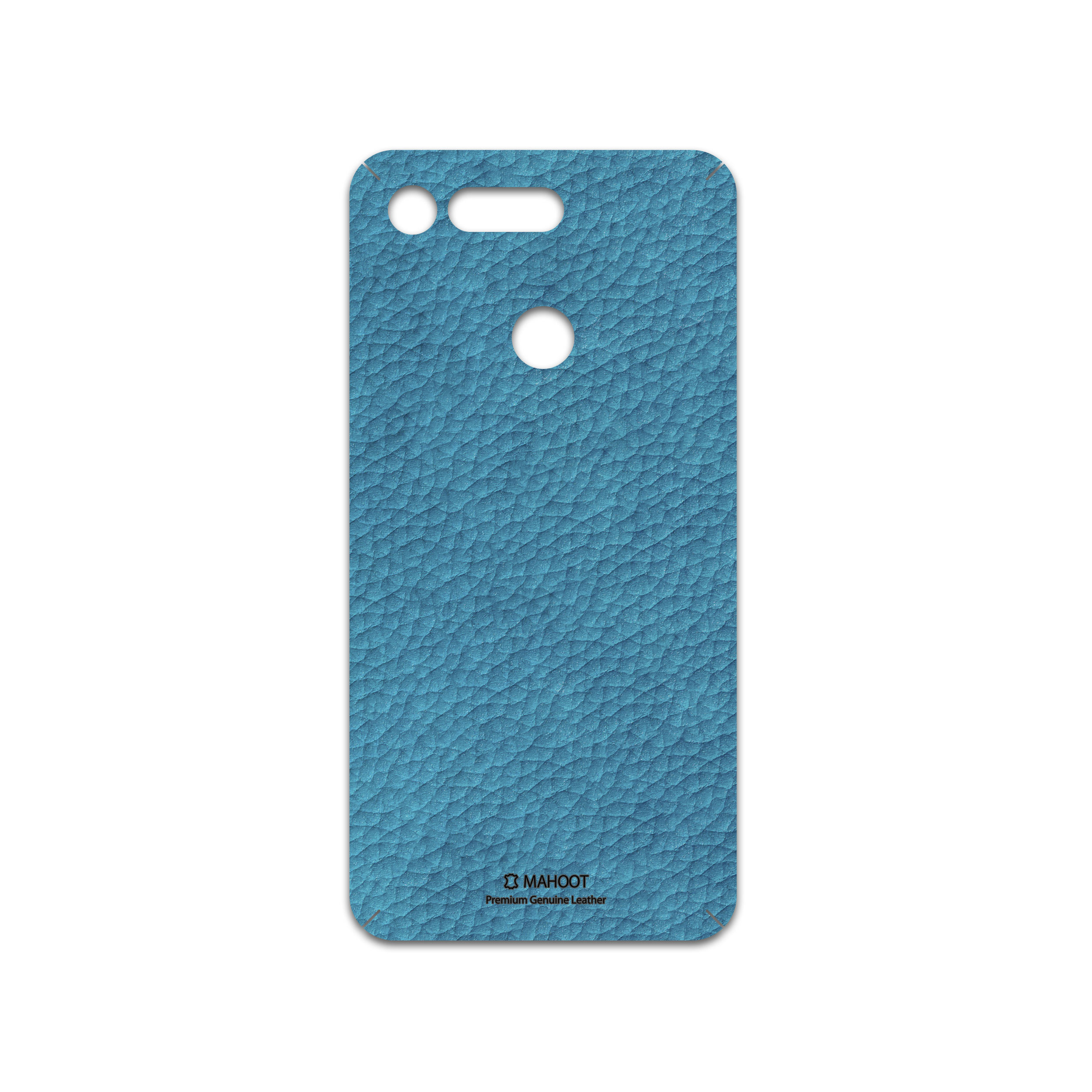 برچسب پوششی ماهوت مدل Blue-Leather مناسب برای گوشی موبایل آنر View 20