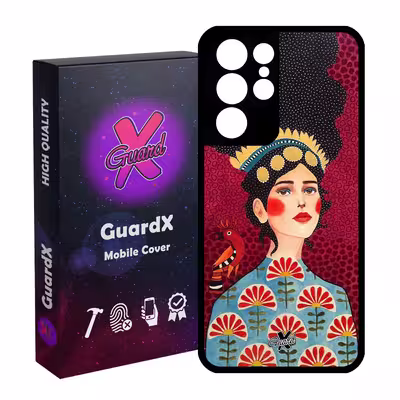 کاور گارد ایکس طرح Girl مدل Glass10179 مناسب برای گوشی موبایل سامسونگ Galaxy S21 Ultra