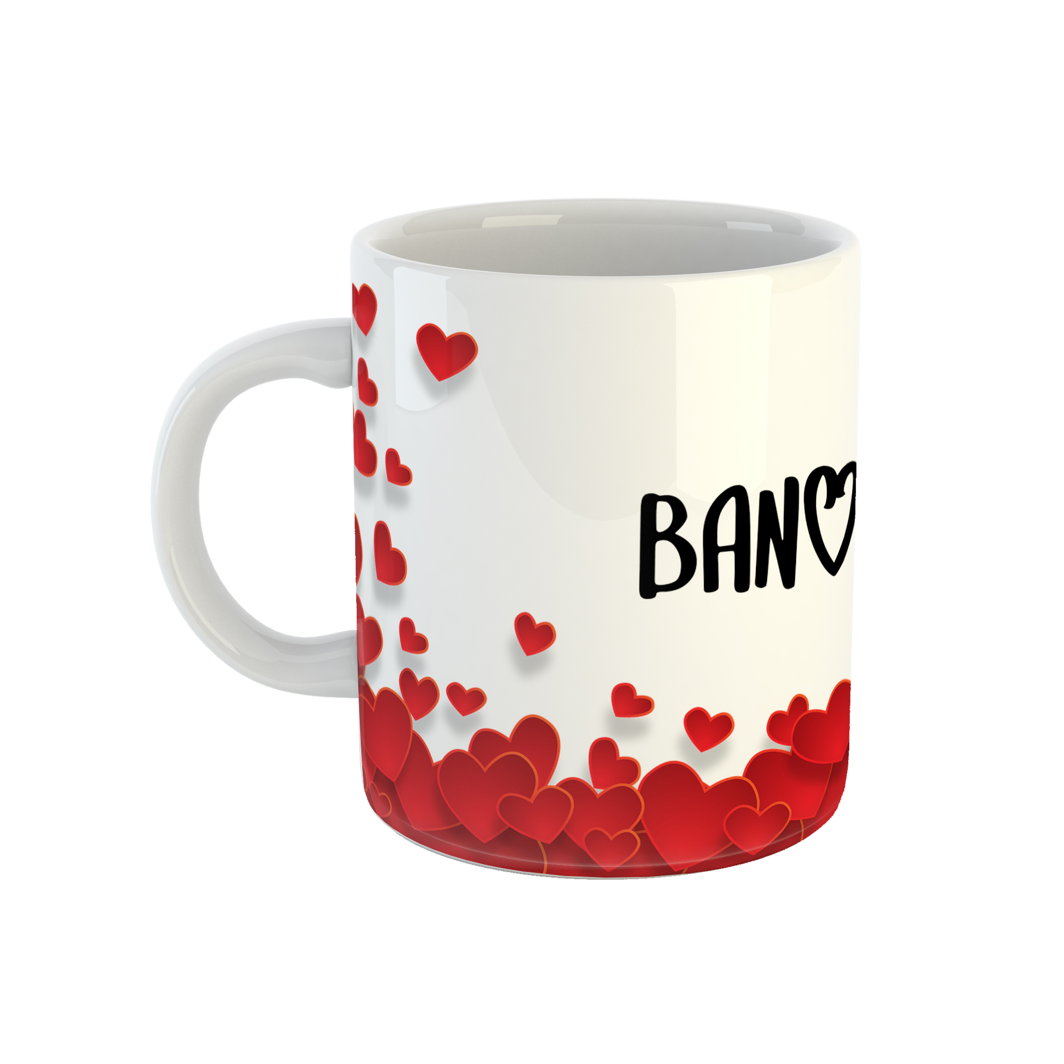 ماگ طرح قلب مدل بانو