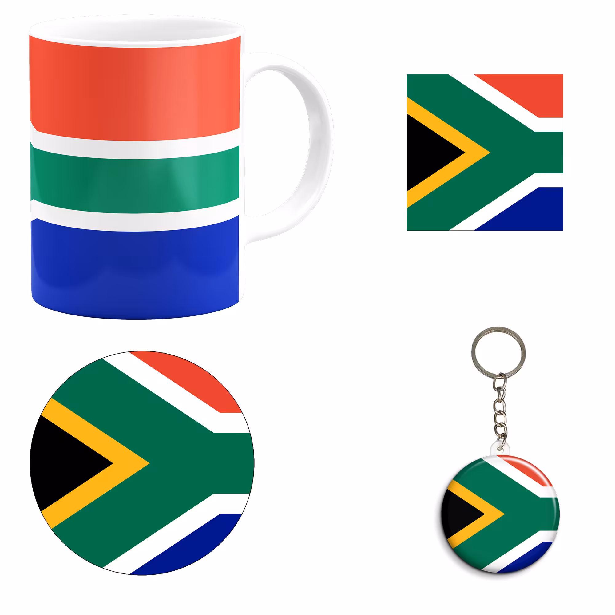 ست هدیه ماگ طرح پرچم آفریقای جنوبی مدل South Africa کد M1
