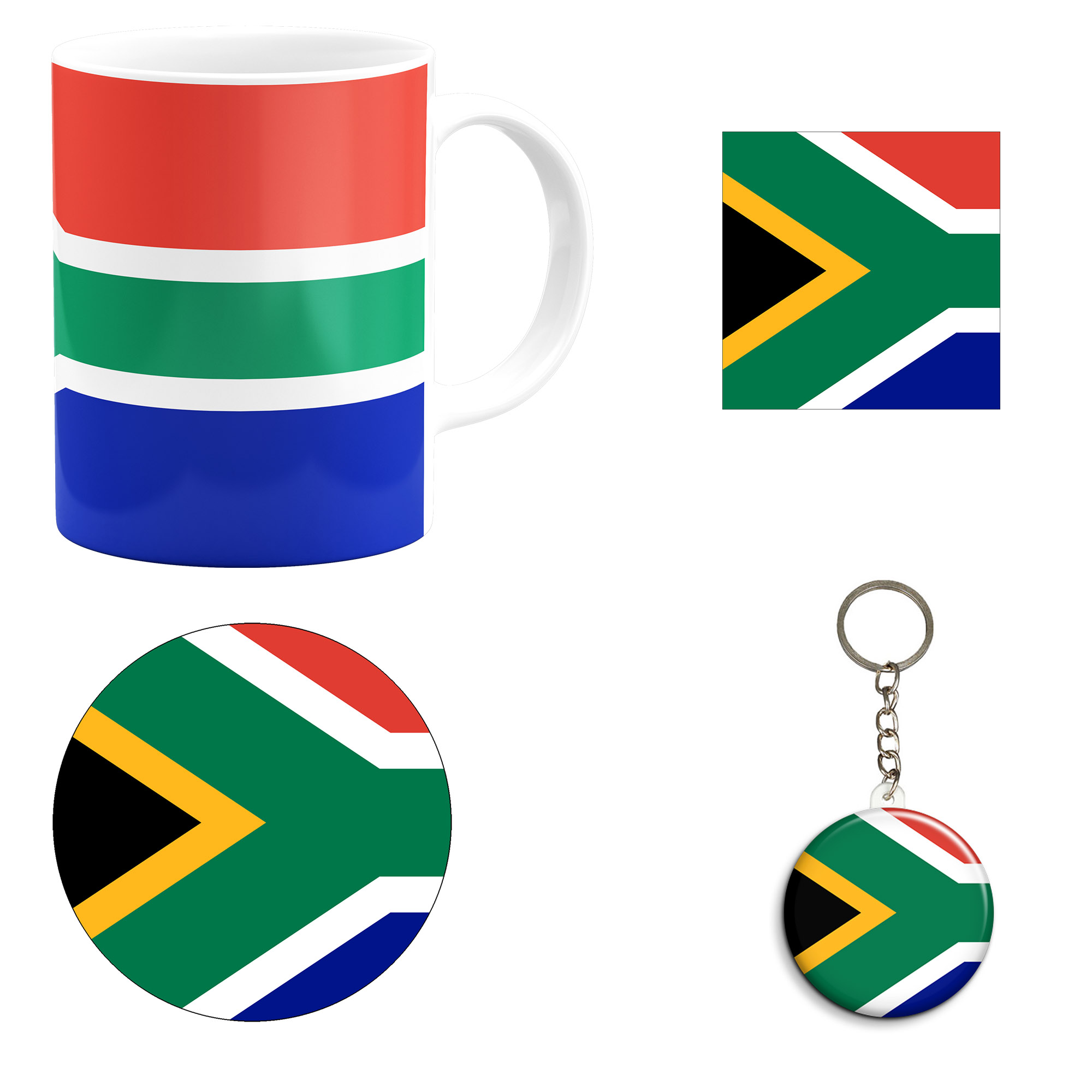 ست هدیه ماگ طرح پرچم آفریقای جنوبی مدل South Africa کد M1