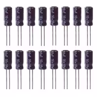 خازن الکترولیت 10میکروفاراد 16ولت آکسبوم مدل TEC 10016 بسته 16 عددی