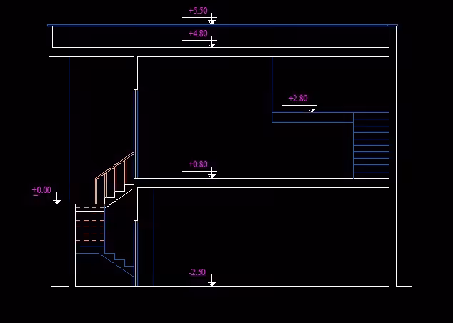 دانلود پلان ساختمان دو طبقه AutoCAD