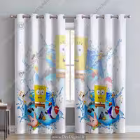 پرده چاپی طرح باب اسفنجی PK-3629