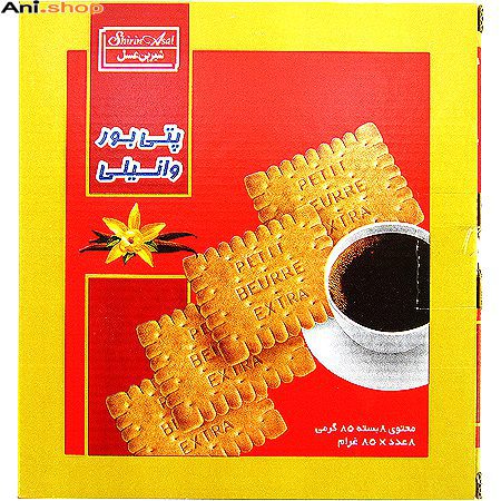 کارتونک بیسکوئیت پتی بور وانیلی شیرین