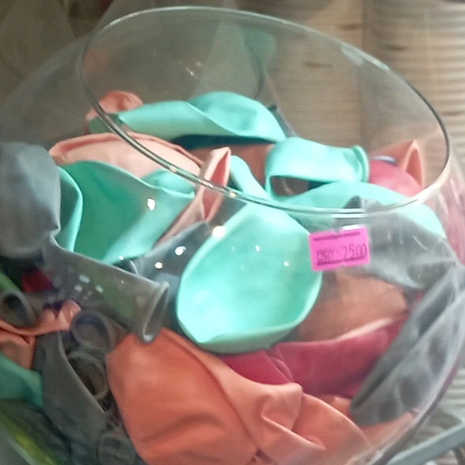 بادکنک پاستیلی 100عددی رنگ جور
