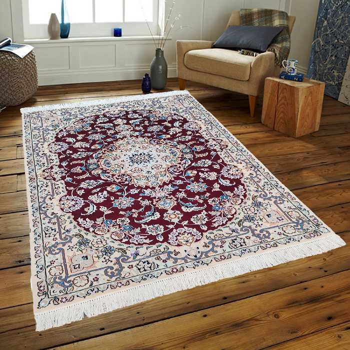 فرش دستباف یک و نیم متری مدل نایین D