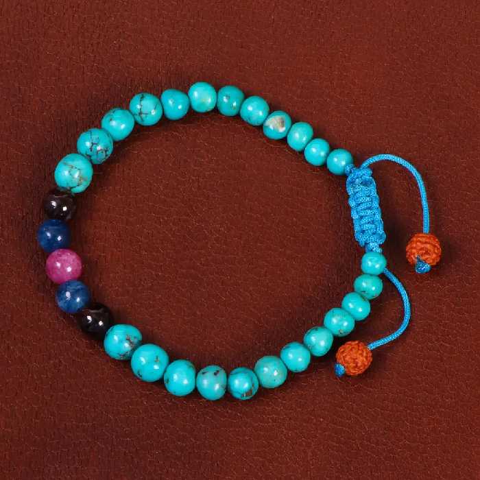 دستبند هفت چاکرا اسپرت کد 26965 - جواهری مشاهیر