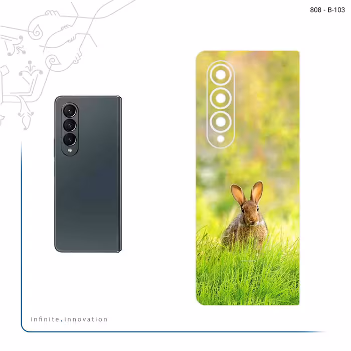 برچسب پوششی ماهوت مدل Rabbit مناسب برای گوشی موبایل سامسونگ Galaxy Z Fold4