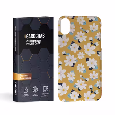 کاور گارد قاب مدل گل مناسب برای گوشی موبایل اپل iphone x xs