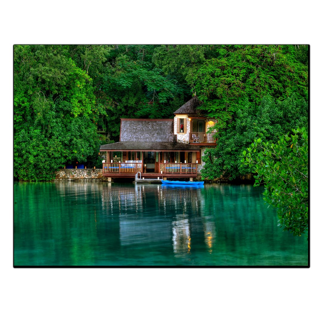 تابلو شاسی بکلیت طرح منظره طبیعت و دریاچه مدل SH-11569