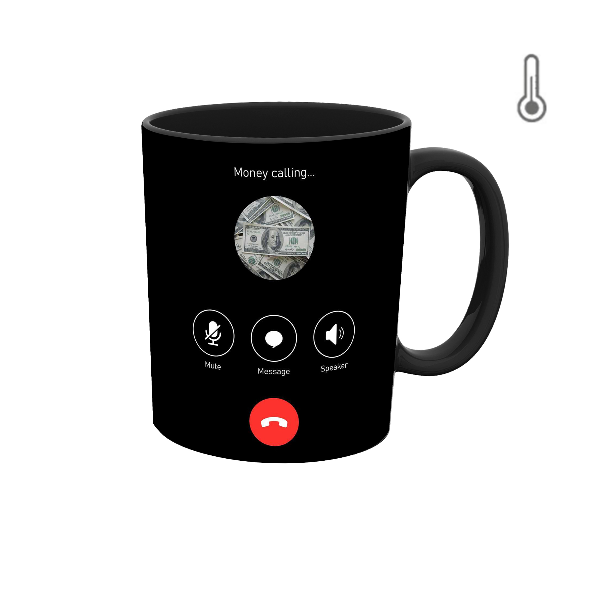 ماگ حرارتی طرح پول و دلار انگیزشی 