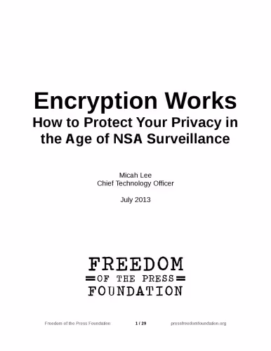 خرید و دانلود نسخه کامل کتاب Encryption Works : How to Protect Your Privacy in the Age of NSA Surveillance
