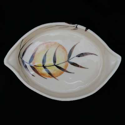 شکلات خوری سرامیکی هیوا طرح بته جقه مدل پاییز کد 11025626