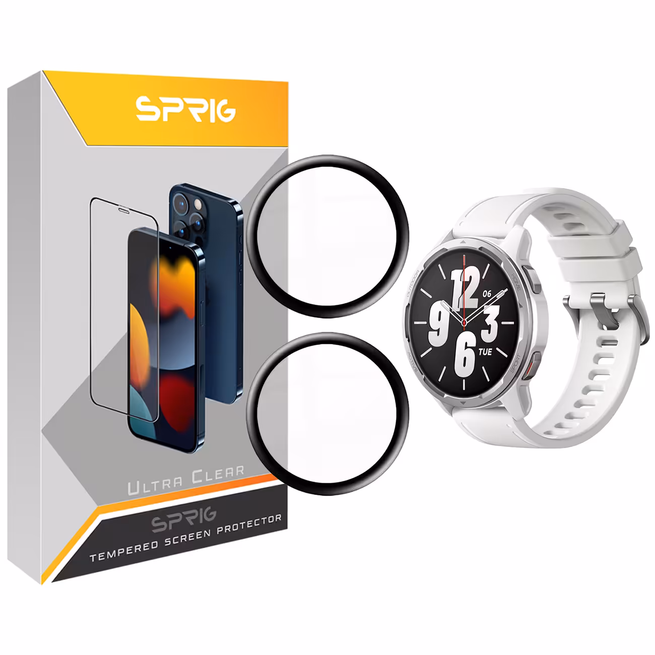 محافظ صفحه نمایش نانو اسپریگ مدل SPG مناسب برای ساعت هوشمند شیائومی Watch S1 Active بسته دو عددی