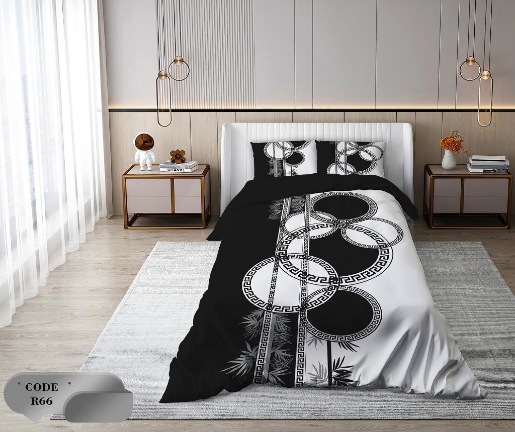 سرویس روتختی 1 نفره 4 تکه ابعاد 1.65 ×2.35 کشدار ضد حساسیت و عرق کد R66 | ست خواب و ست روتختی