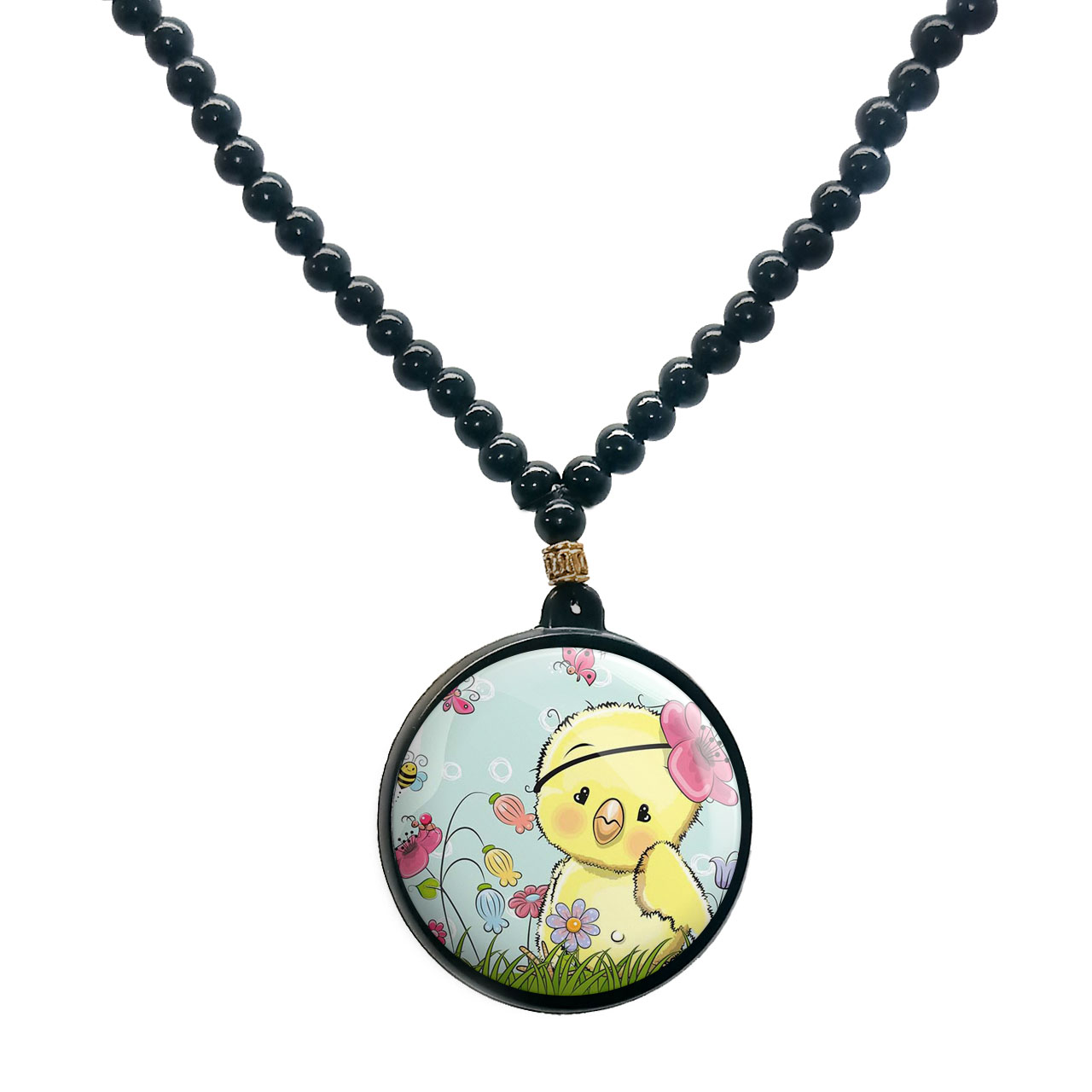 گردنبند پرمانه طرح بامزه و ناز کد pmd.574 مدل دو طرفه